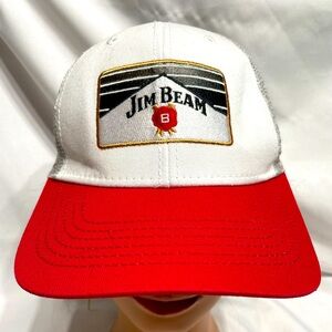 Men’s One Size Snap Back Jim Beam baseball cap hat great condition